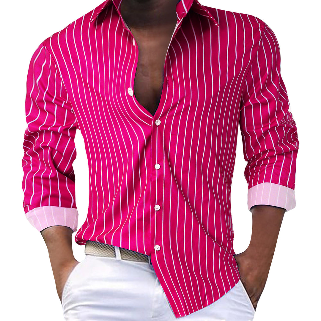 Herren Slim-Fit Hemd mit modernem Streifenmuster R&B