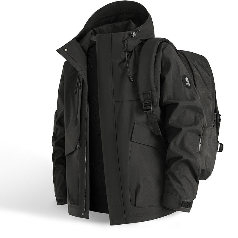 Herren technische Outdoor-Jacke mit innovativem Taschenkonzept und atmungsaktiven Materialien R&B