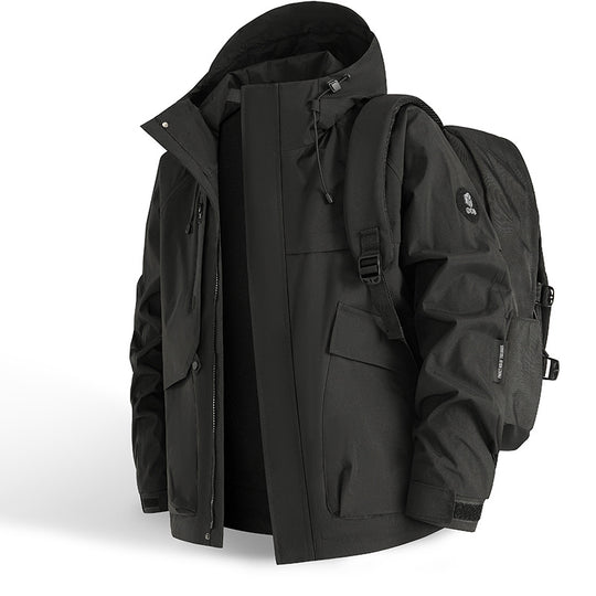 Herren technische Outdoor-Jacke mit innovativem Taschenkonzept und atmungsaktiven Materialien R&B