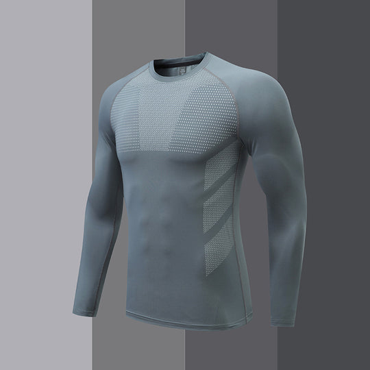 Herren Kompressions-Langarm-Sportshirt R&B