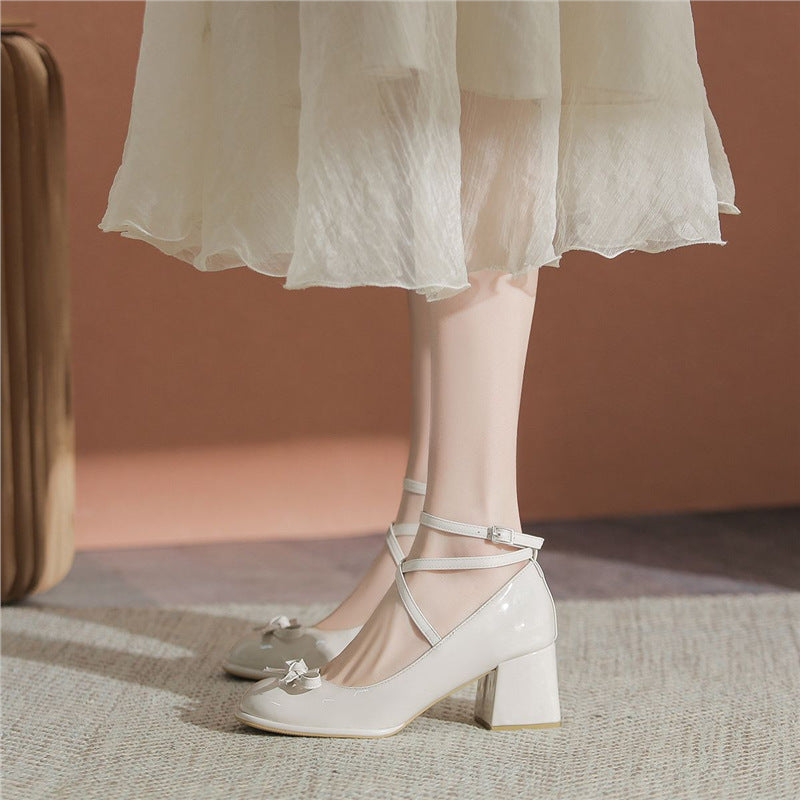 Damen elegante Slingback-Pumps mit dekorativer Schleifenapplikation R&B