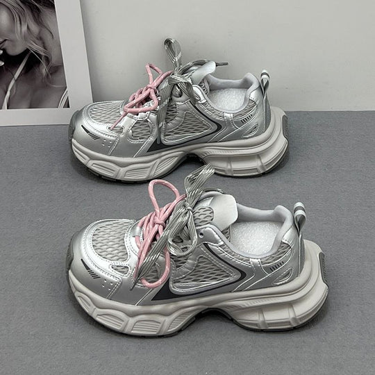 Damen Sportliche Lauf-Sneaker mit atmungsaktiver Netzstruktur und trendigem Design R&B