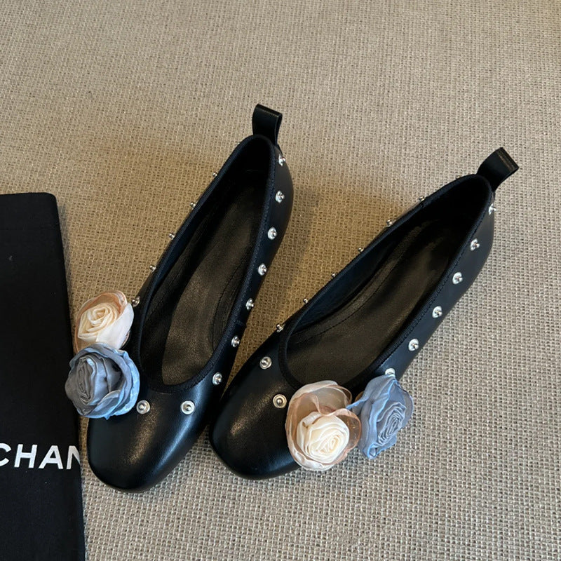 Damen Dekorative Ballerinas mit einzigartigen Applikationen R&B