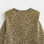 Damen Kuschelige Strickjacke mit animalischem Muster R&B