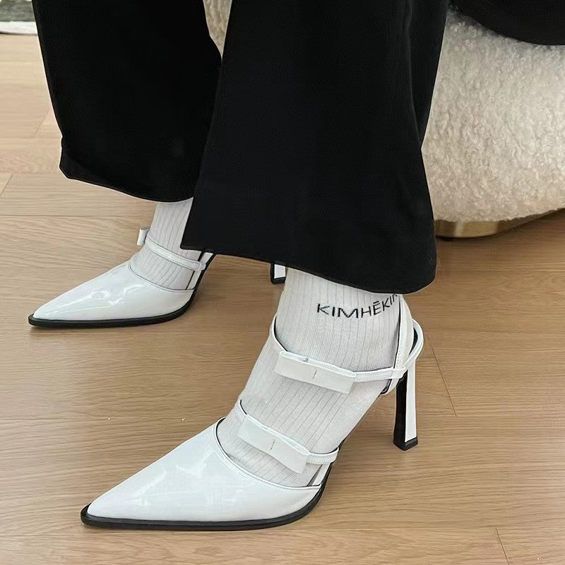 Damen elegante spitze Slingback-Pumps