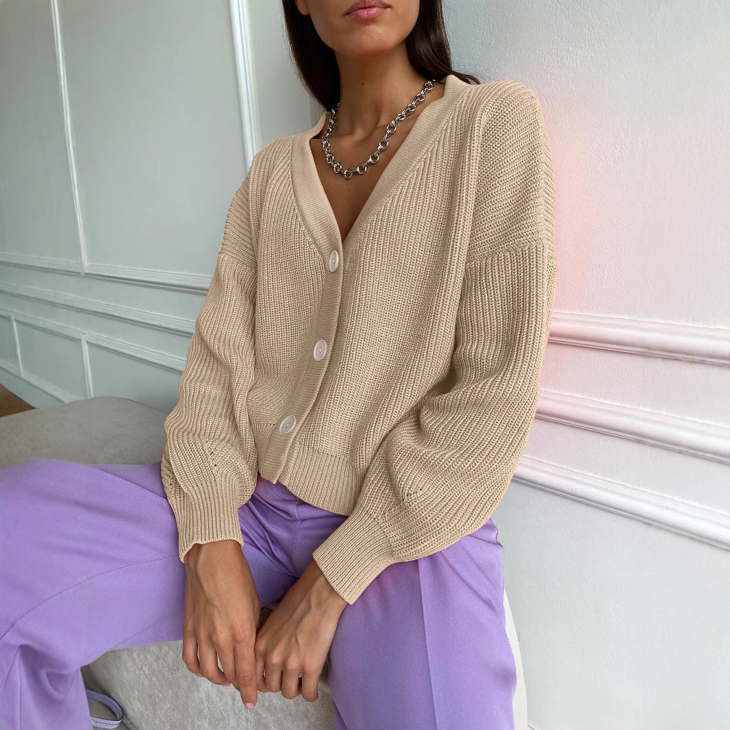 Damen lässiger Strickcardigan R&B