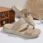 Damen Komfortable Riemchensandalen mit ergonomischem Fußbett und rutschfester Sohle R&B