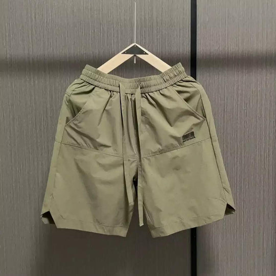 Herren lässige Sportshorts mit elastischem Bund und seitlichen Eingrifftaschen R&B