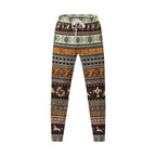 Damen modische und bequeme Leggings im Ethno-Stil mit buntem Muster R&B