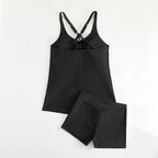 Damen Sportliches Tankini-Set mit verstellbaren Trägern und figurformendem Schnitt R&B