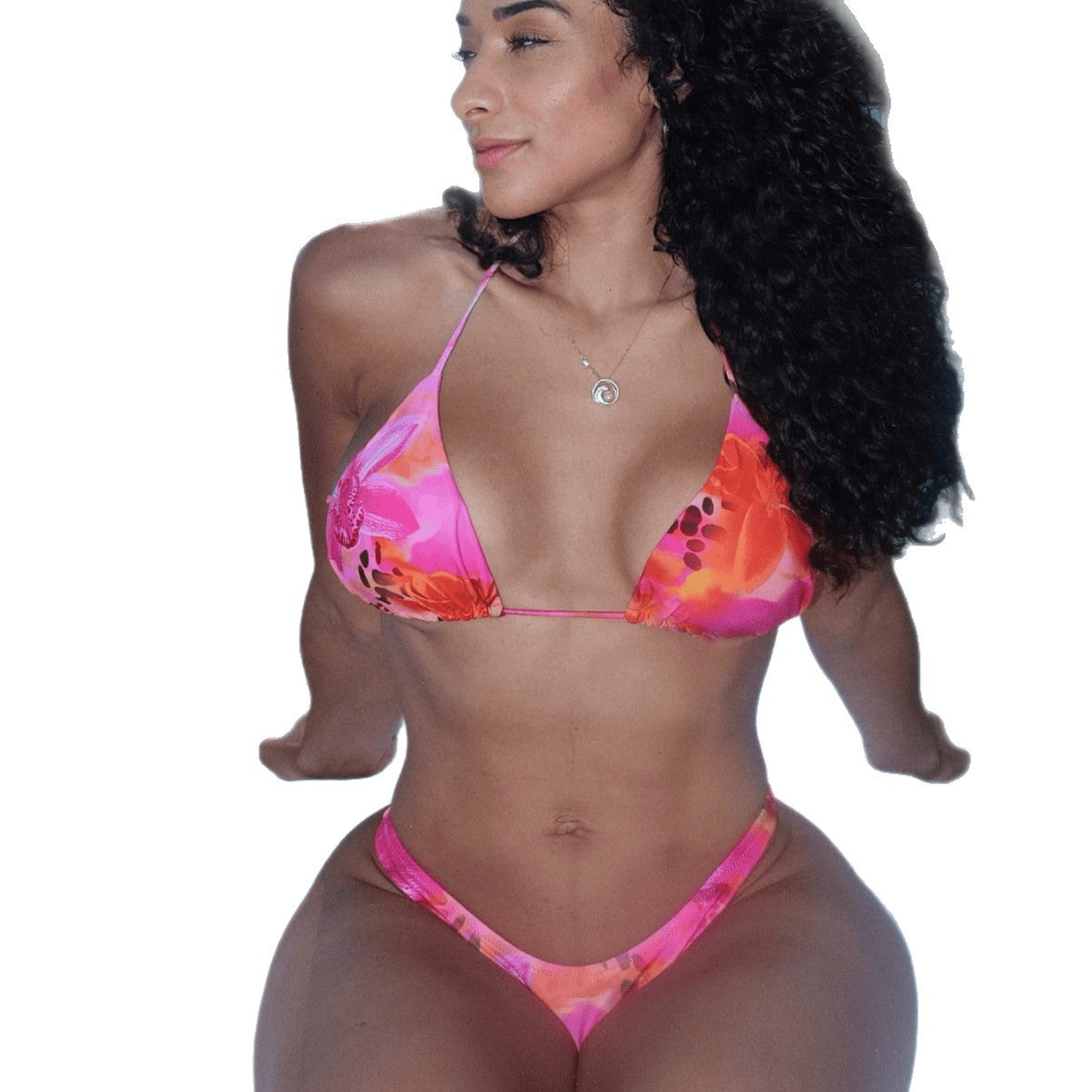Damen Triangel-Bikini mit elegantem Hochschnitt R&B