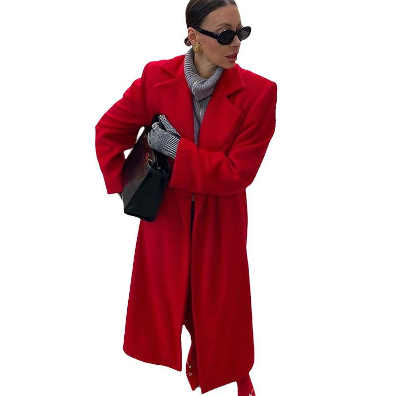 Damen Elegante Mantel mit Oversized-Schnitt und schickem Revers R&B