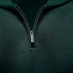 Herren Pullover mit kurzem Reißverschluss und modischem Stehkragen
