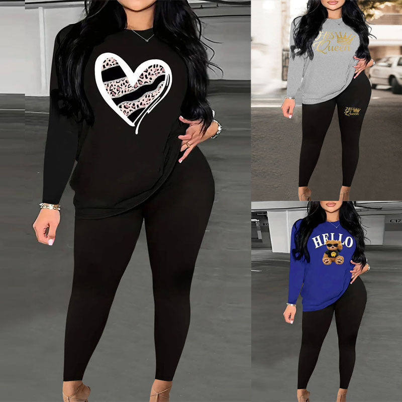 Damen Langarmshirt mit niedlichem Bärenmotiv und lässigem Schnitt R&B