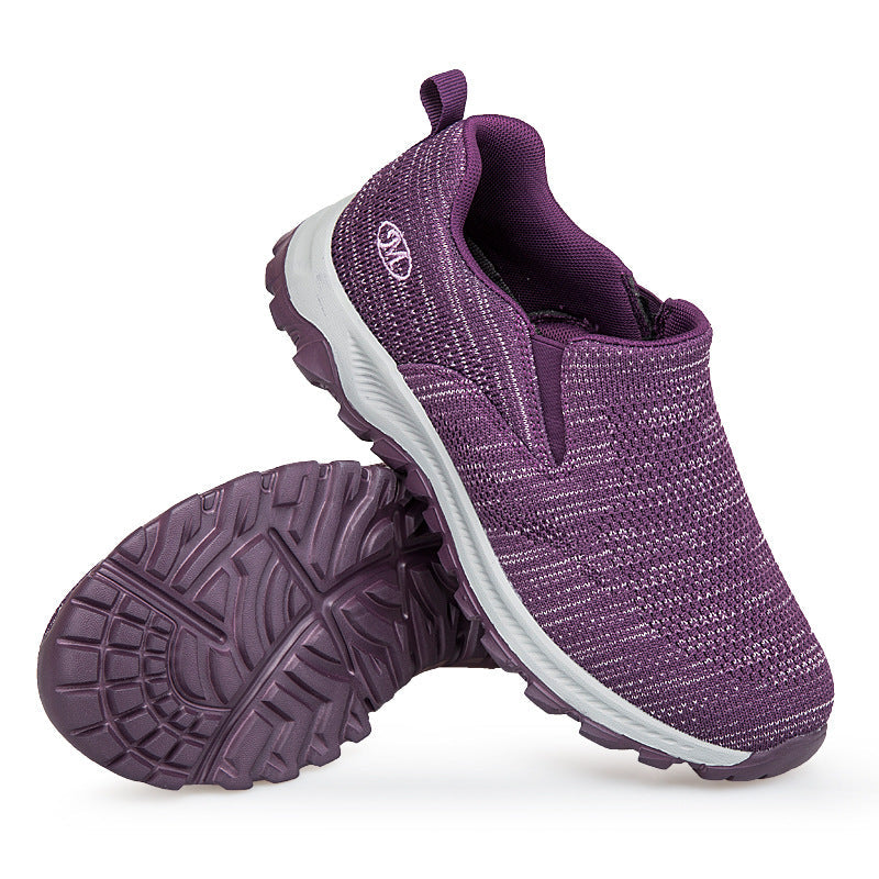 Damen Slip-On Sport-Sneaker mit atmungsaktivem Mesh-Obermaterial R&B
