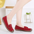 Damen Bequeme Mokassins mit eleganter Schnalle