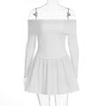 Damen Off-Shoulder Kleid R&B