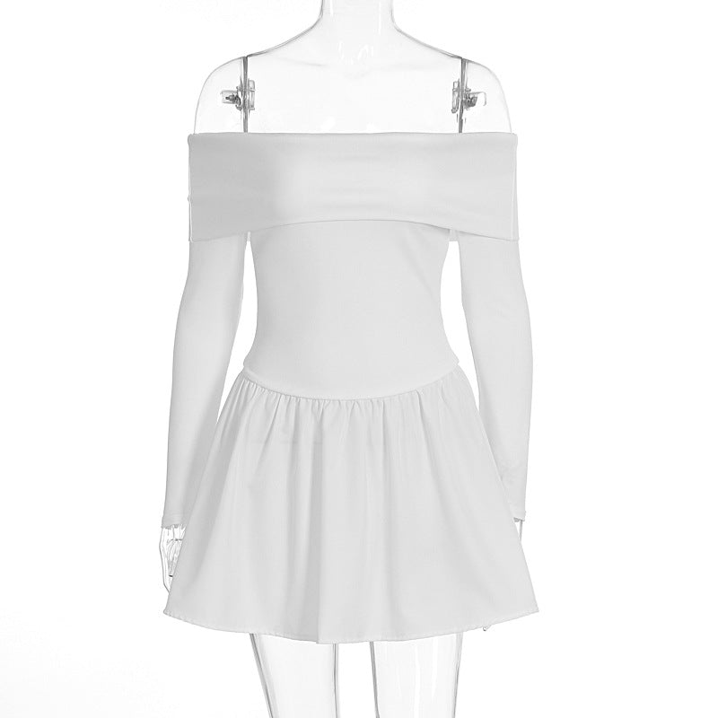 Damen Off-Shoulder Kleid R&B