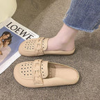 Damen Komfortable Slip-On Mokassins mit verspieltem Herzdetail