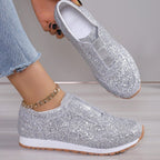 Damen Glitzernde Slip-On Sneakers R&B