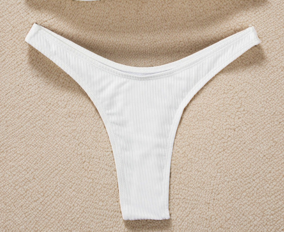 Damen Hochgeschnittene Bikini-Hose im minimalistischen Design mit komfortablem Bund R&B
