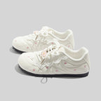Damen Sneakers mit floralem Design und komfortabler Sohle