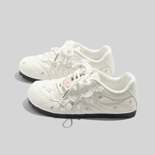 Damen Sneakers mit floralem Design und komfortabler Sohle R&B