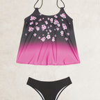 Damen Tankini-Set mit modischem Muster und lässigem Schnitt R&B
