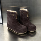 Damen modische und warme Stiefel mit weichem Innenfutter R&B