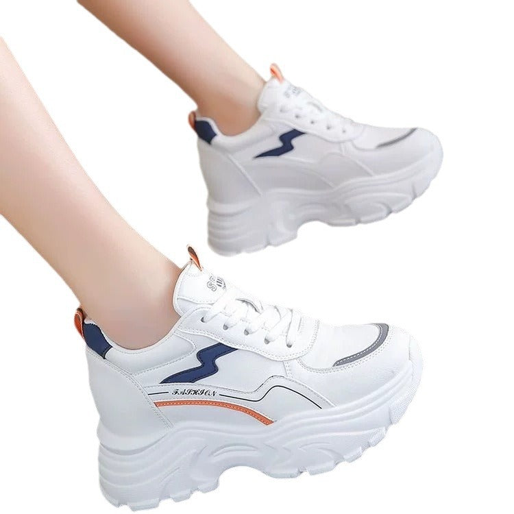 Damen Sportliche Plateau-Sneaker mit innovativer Dämpfung und modischem Design R&B