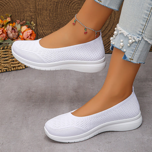 Damen Slip-On Freizeitschuhe mit atmungsaktivem Obermaterial R&B