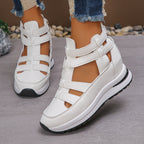 Damen Wedge-Sneaker mit verstellbaren Riemen und atmungsaktiver Sohle R&B