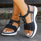 Damen Komfortable Sandalen mit ergonomischem Riemendesign und atmungsaktiver Obermaterialstruktur R&B