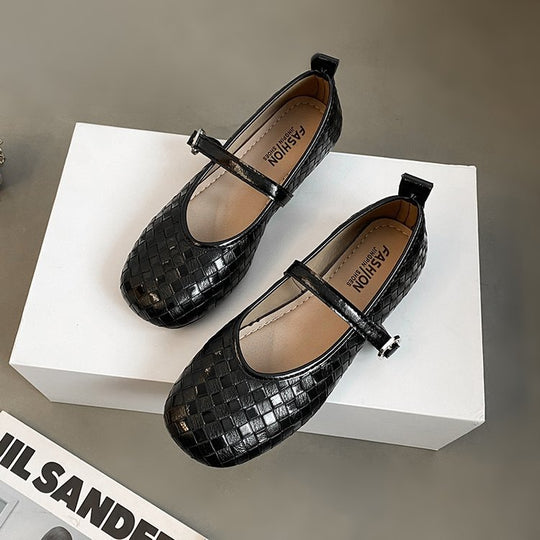 Damen Ballerinas mit stylishem Riemen und glänzender Oberfläche R&B