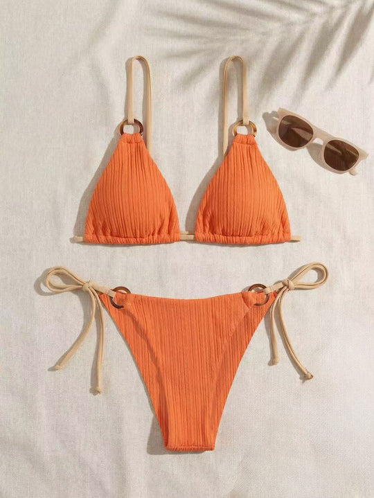 Damen Dreiecksbikini mit verstellbarem Träger R&B