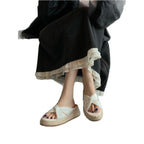 Damen Espadrille Sandalen mit knotenförmigem Riemen R&B