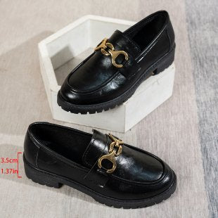 Damen Elegante Mokassins mit modischen Metallakzenten R&B