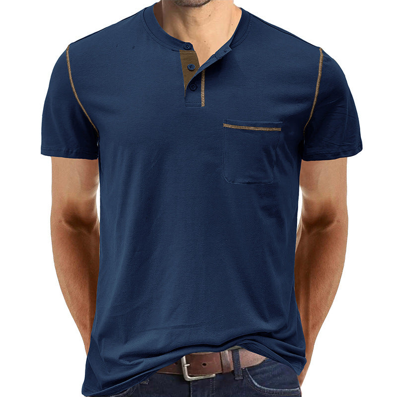 R&B | Kurzärmeliges Henley-Hemd