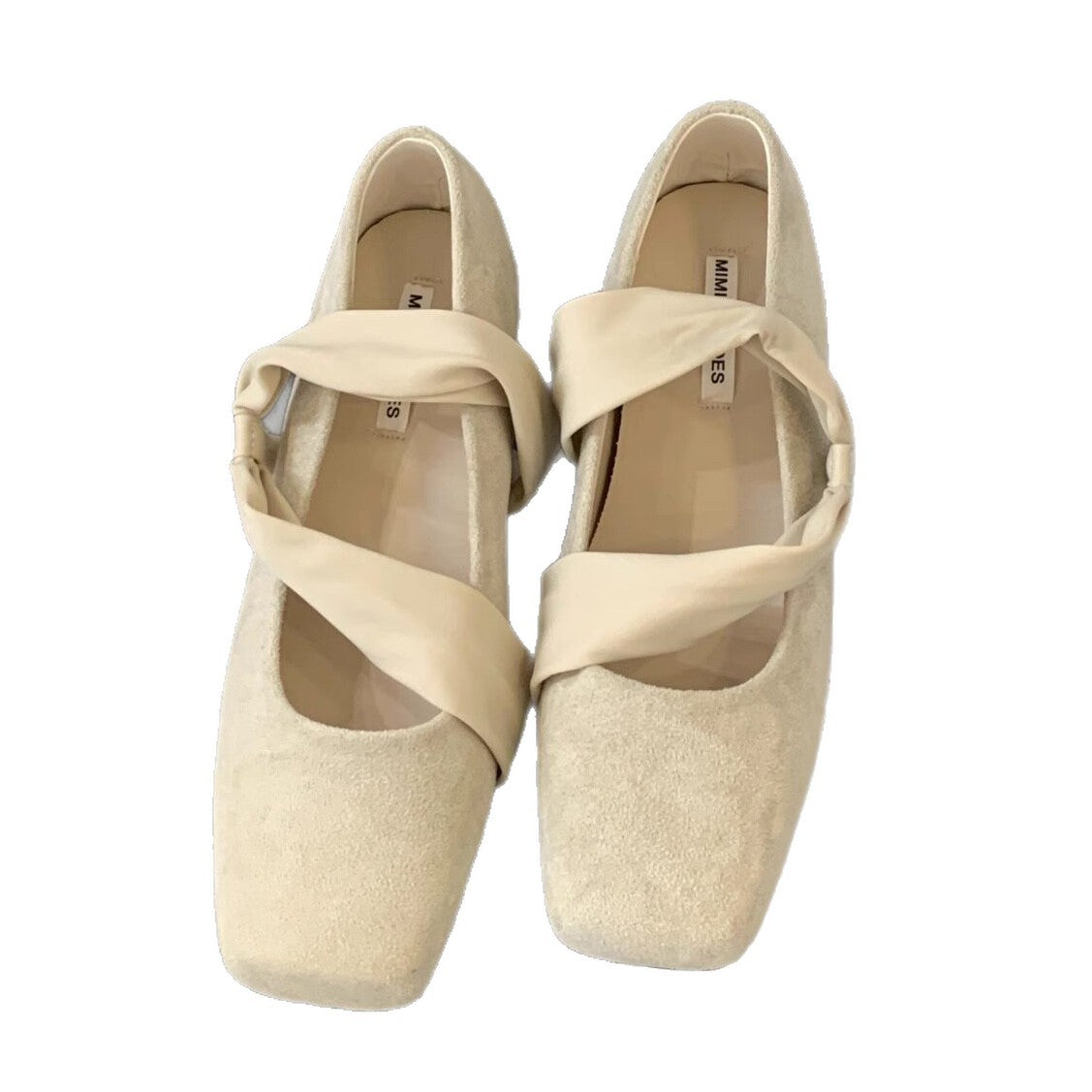Damen elegante Ballerinas mit modischem Riemchen-Design R&B