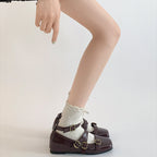 Damen Ballerinas mit dekorativem Riemchendesign R&B