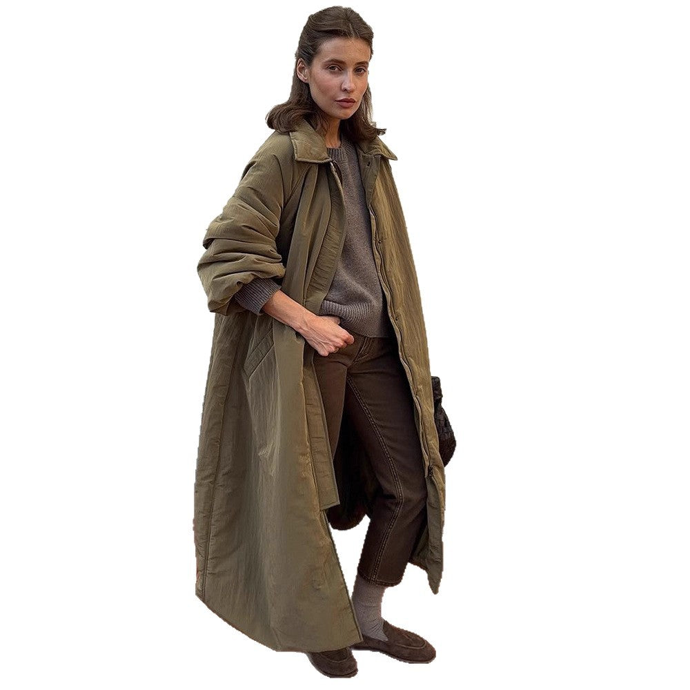 Damen Oversized Steppjacke mit elegantem Schnitt und praktischen Taschen R&B