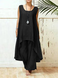 Damen Fließendes Tunika Maxi Overall R&B