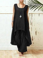 Damen Fließendes Tunika Maxi Overall R&B