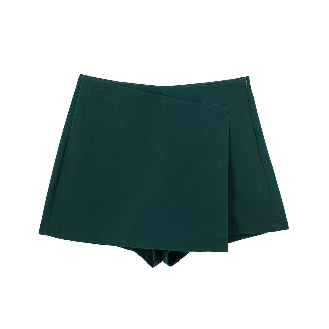 Damen sportliche Shorts mit elegantem Layering-Design R&B