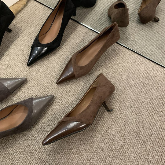 Damen elegante spitze Pumps R&B