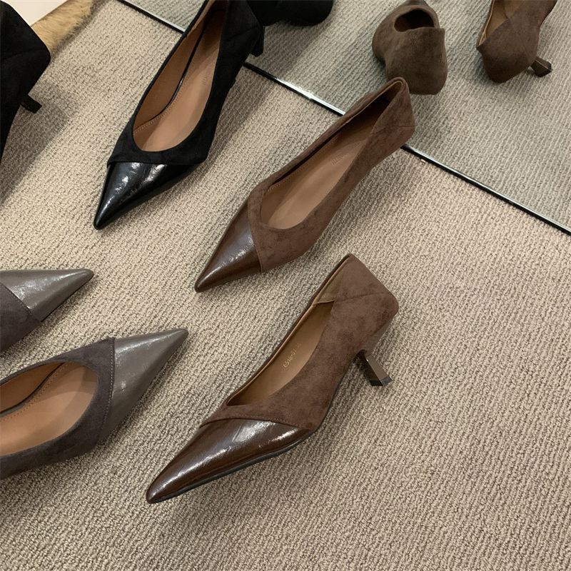 Damen elegante spitze Pumps R&B