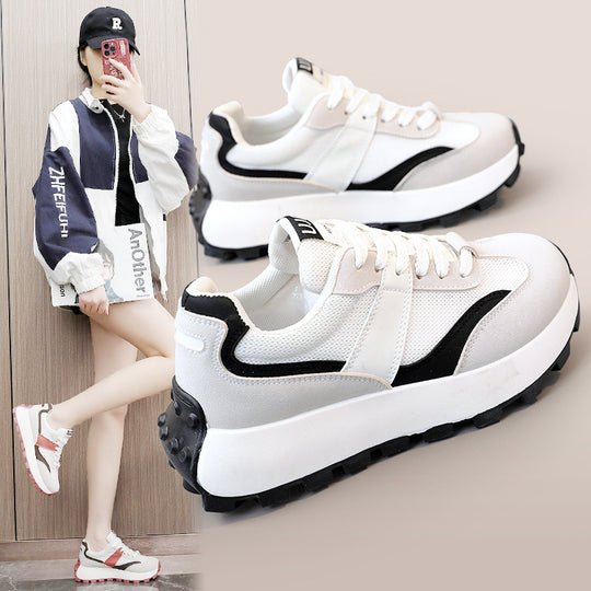 Damen Sportliche Sneaker mit luftiger Mesh-Oberfläche und rutschfester Sohle R&B
