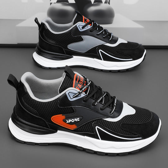 Damen Sportliche Sneakers mit atmungsaktiver Mesh-Konstruktion und dämpfendem Sohlenprofil R&B