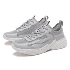 Herren nan skulpturaler Freizeit-Sneaker mit geformter Dämpfungssohle und atmungsaktiver NetzgewR&Be-Lederkombination R&B