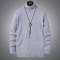 Herren Rollkragenpullover mit strukturiertem Zopfmuster R&B